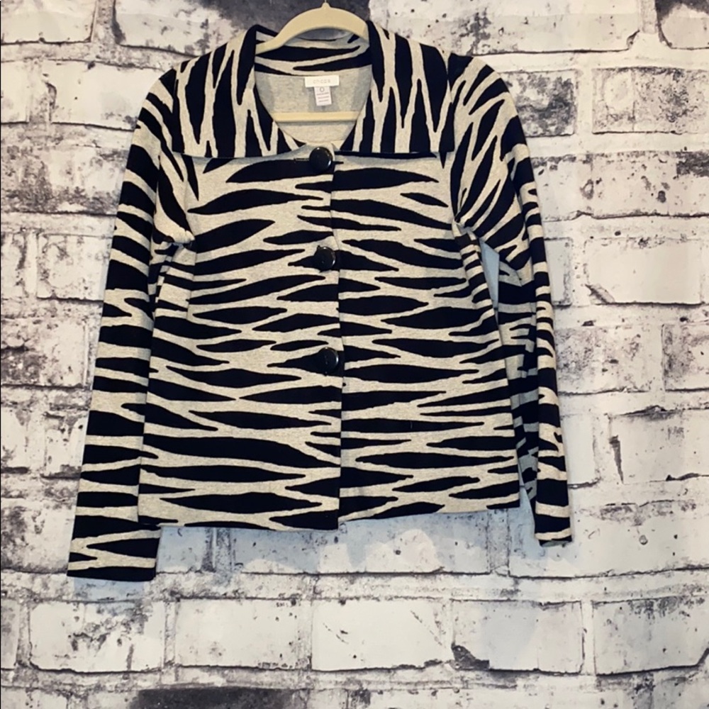 Chico’s- Zebra Jacket - image 1